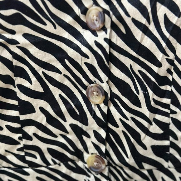MAX Fashion Zebra Print Shirt Dress Size XS | Look Chic & Wild | Office wear - Picture 5 of 7